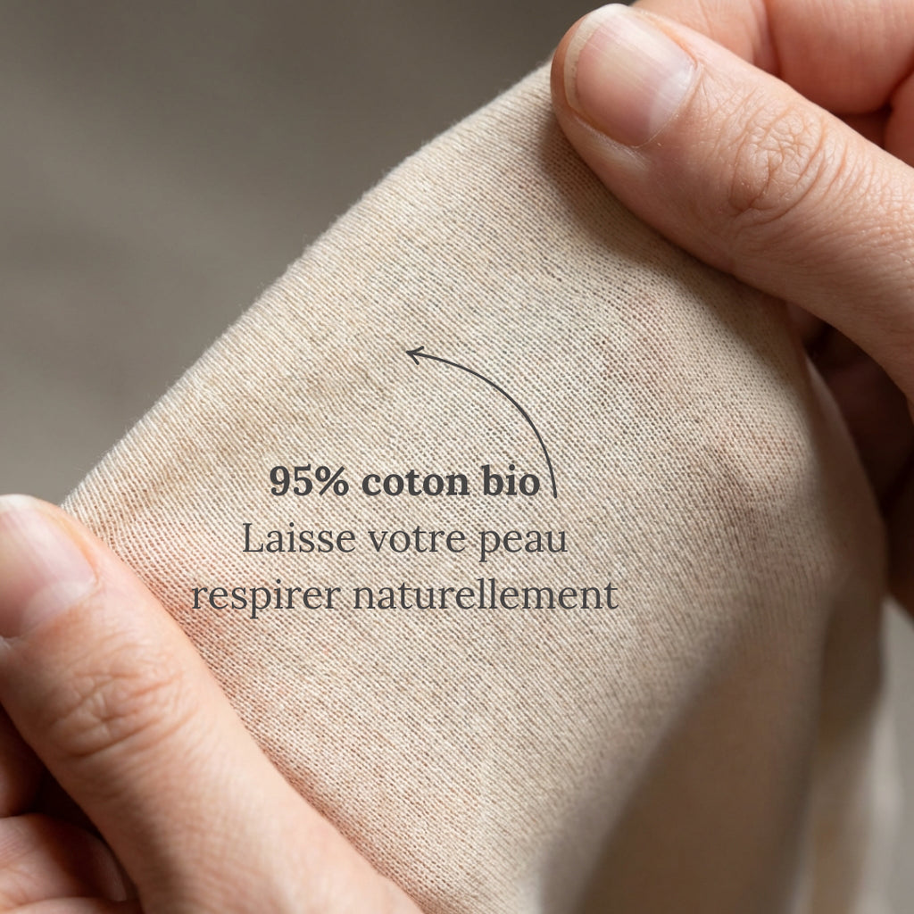Shorty anti-frottement en coton bio