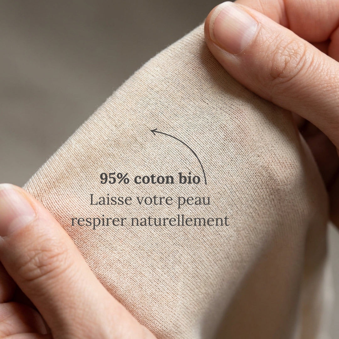 Shorty anti-frottement en coton bio
